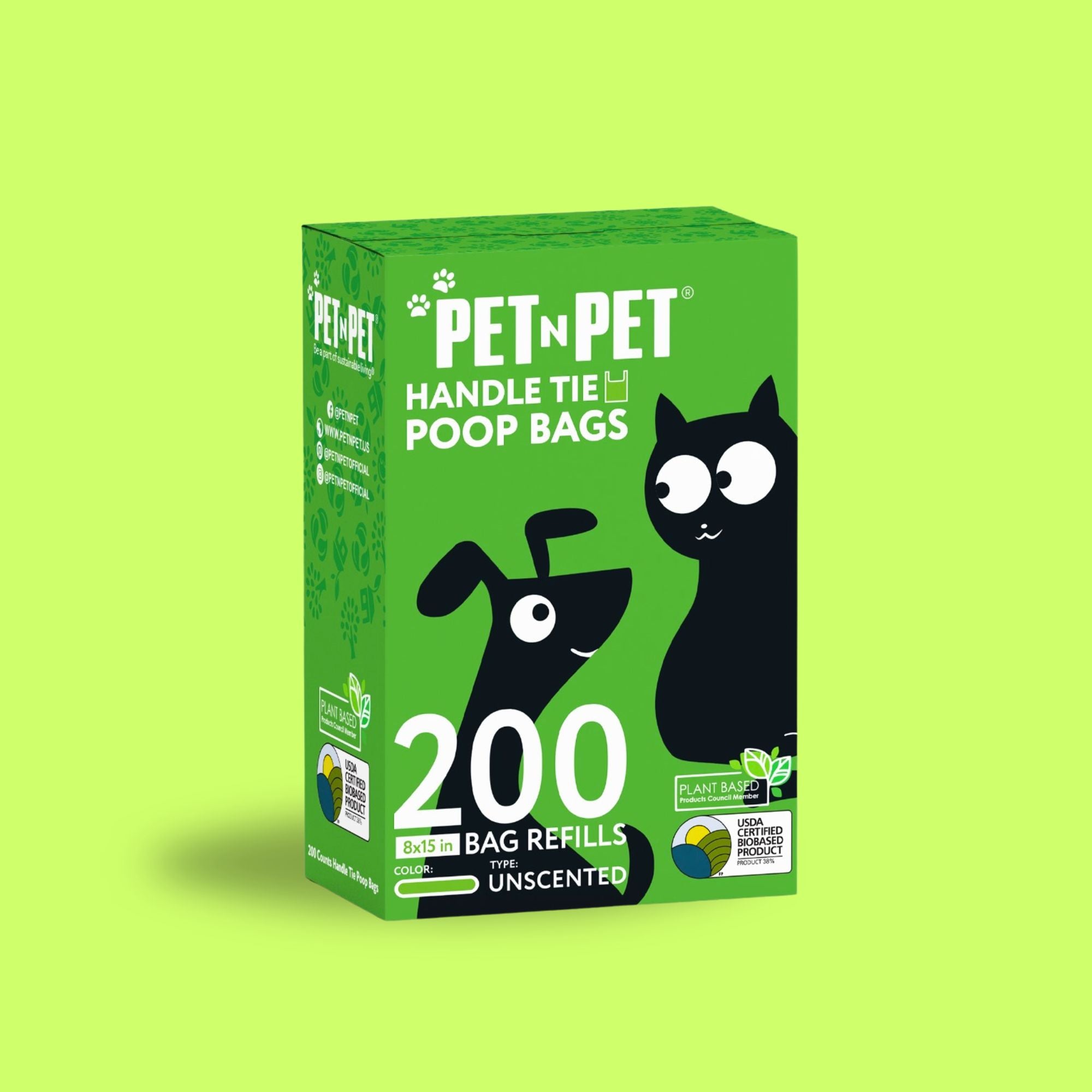 Handle Tie Dog Poop Bags 200