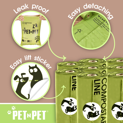 Pet N Pet 240 Compostable Dog Poop Bags