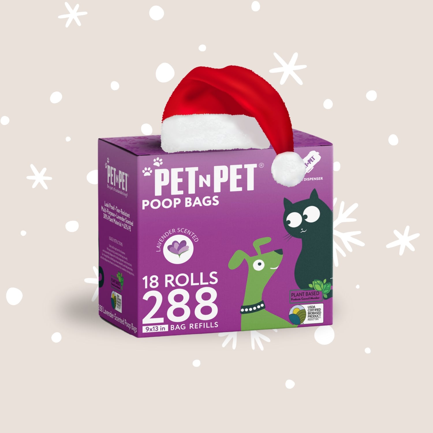 Pet N pet poop bags 288 christmas