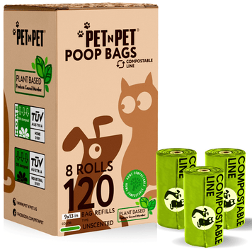 Pet N Pet 120 Compostable Dog Poop Bags