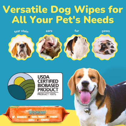 PET N PET Dog Wipes Cleaning Deodorizing 100 Count