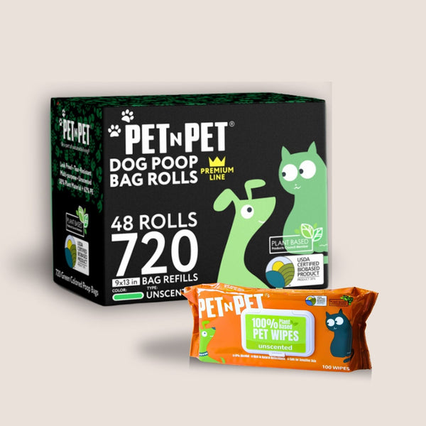 Clean Pack: 720 Bags & Dispenser + Wipes