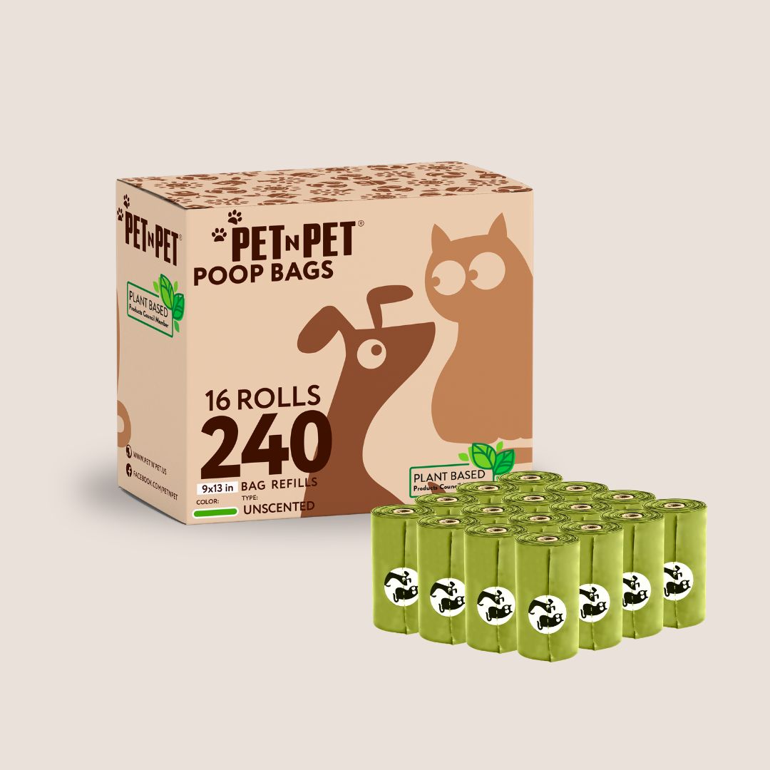 41% Plant-Derived Dog Poop Bags, 240 Count