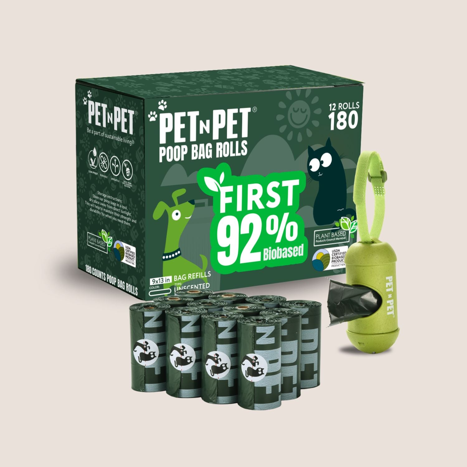 92% Biobased Poop Bags