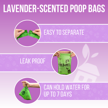 Pet N Pet 1080 Lavender-Scented Dog Poop Bags