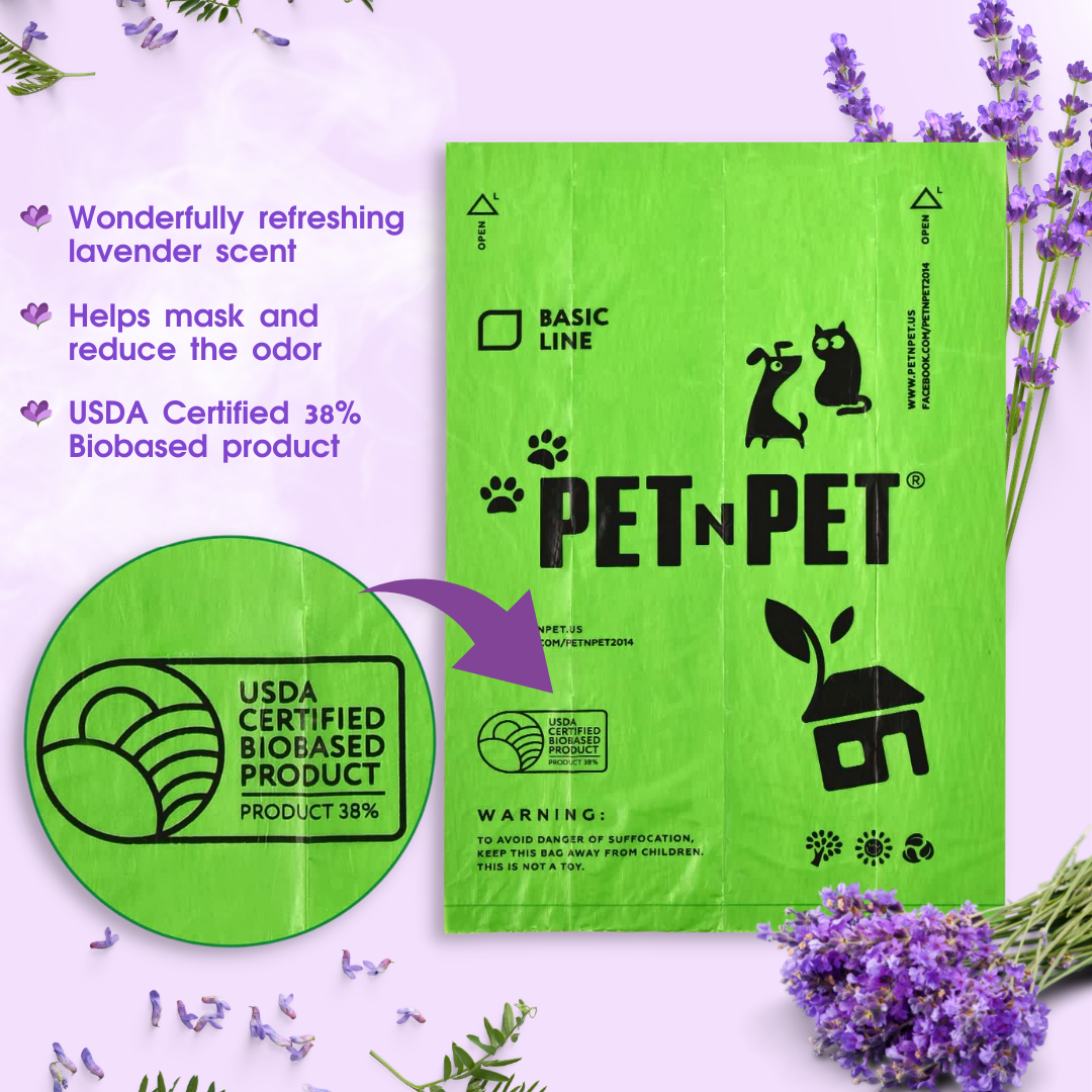 Pet N Pet 540 Lavender-Scented Dog Poop Bags