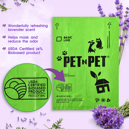 Pet N Pet 540 Lavender-Scented Dog Poop Bags