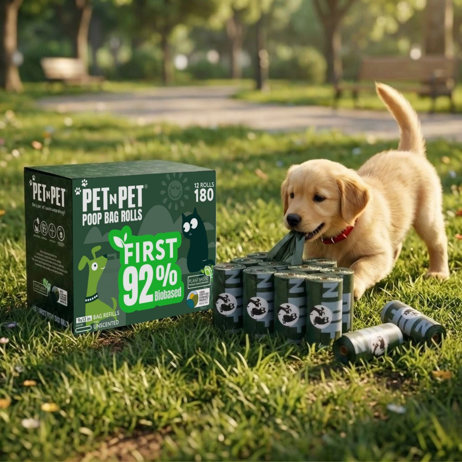 92% Biobased Poop Bags