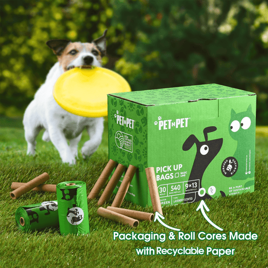 Pet N Pet Dog Poop Bags For Dogs, 540 Counts Lavender Scented Dog Poop Bag, Dog Bags For Poop, Doggie Poop Bags, Dog Waste Bags, Doggy Bags 38% Plant Based & 62% PE Dog Poop Bags Rolls, Dog Bag