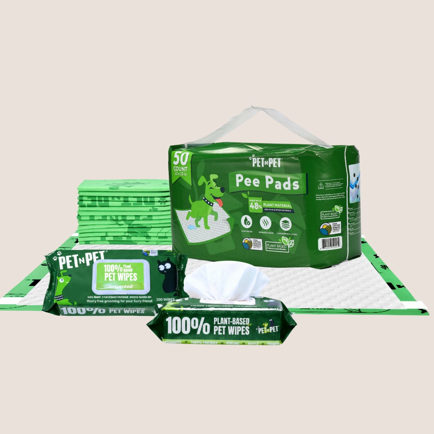 100 Count Wipes + Training Pads