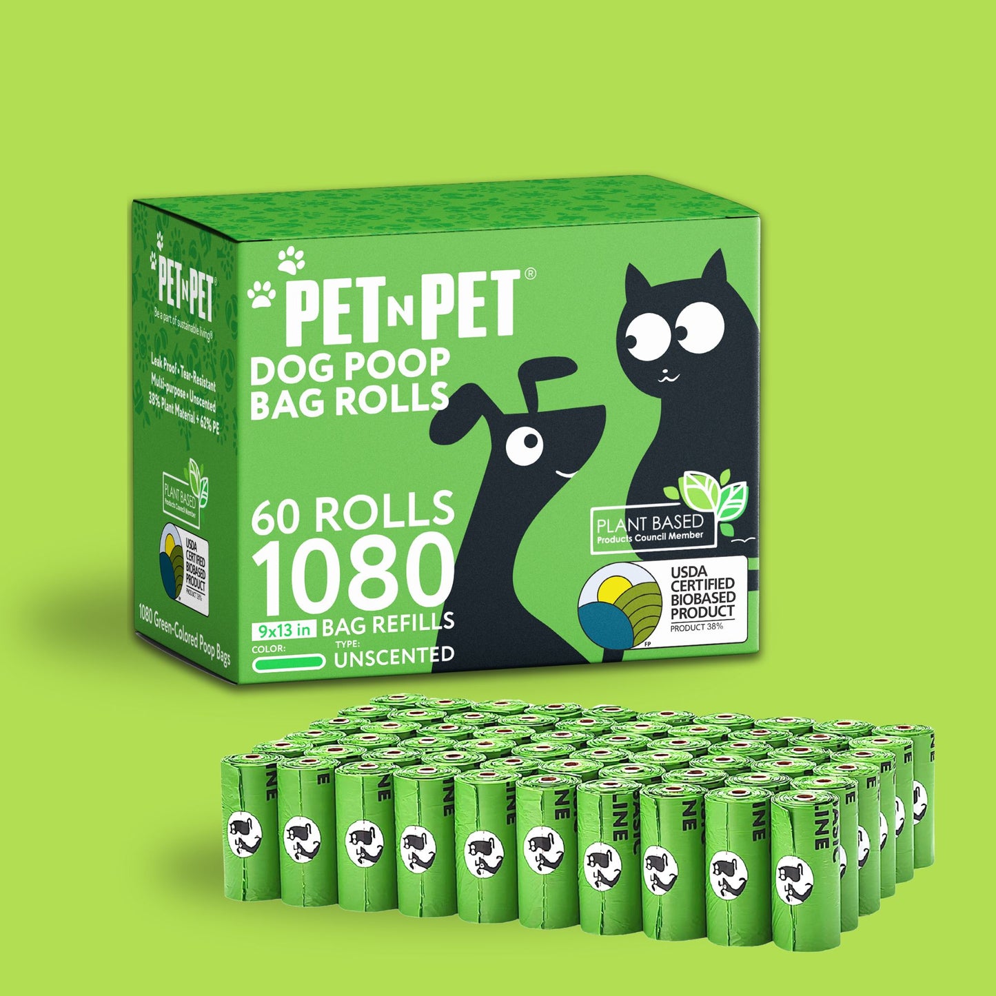 Dog Poop Bags 1080