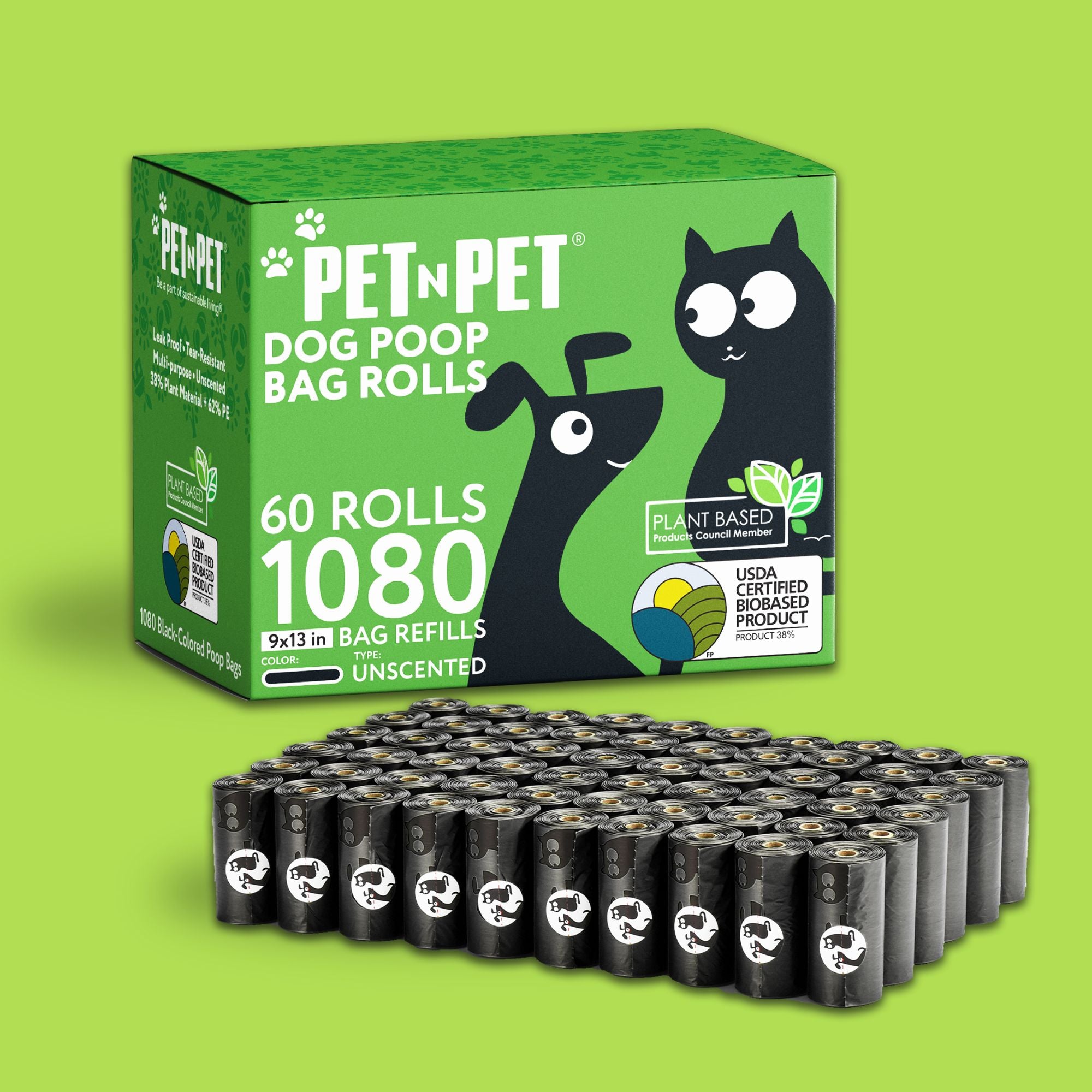 41% Plant-based Poop Bags