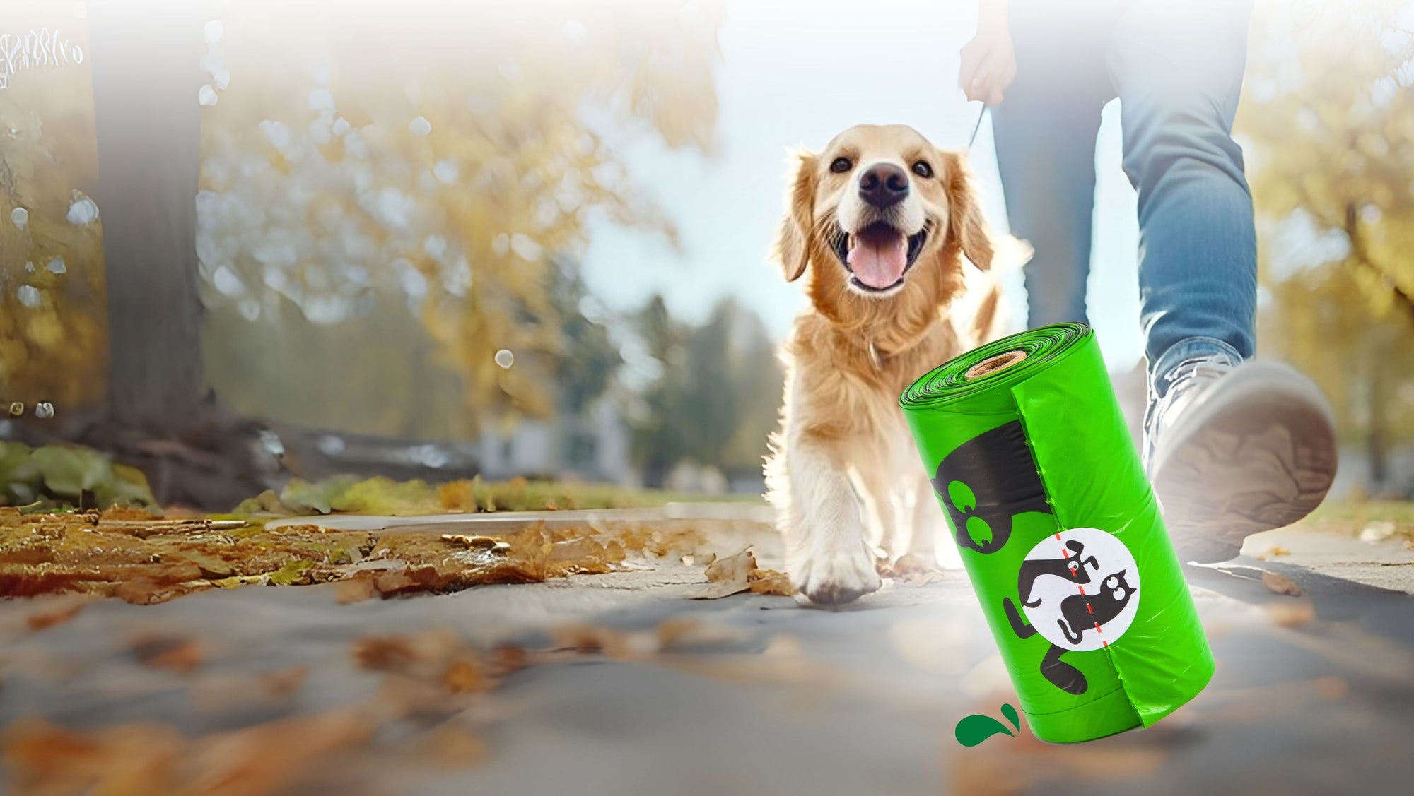 The best poop bags in the usa cute dog walking with poop bags