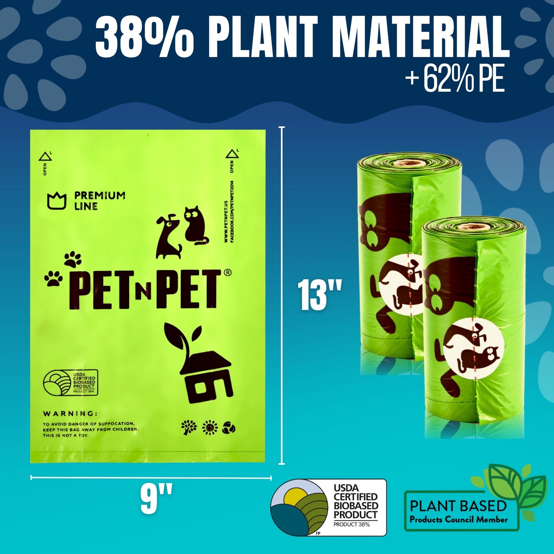 Dog Poop Bags 360 - Pet N Pet ®