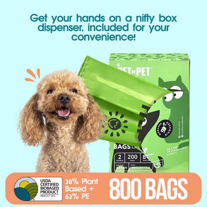 Handle Tie Dog Poop Bags 800 - Pet N Pet ®