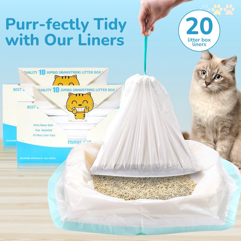 Hyper Cat 20 Jumbo Cat Litter Box Liners - Pet N Pet Store