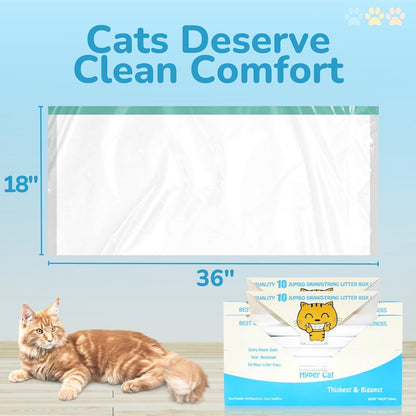 Hyper Cat 20 Jumbo Cat Litter Box Liners - Pet N Pet Store