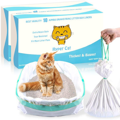 Hyper Cat 20 Jumbo Cat Litter Box Liners - Pet N Pet Store