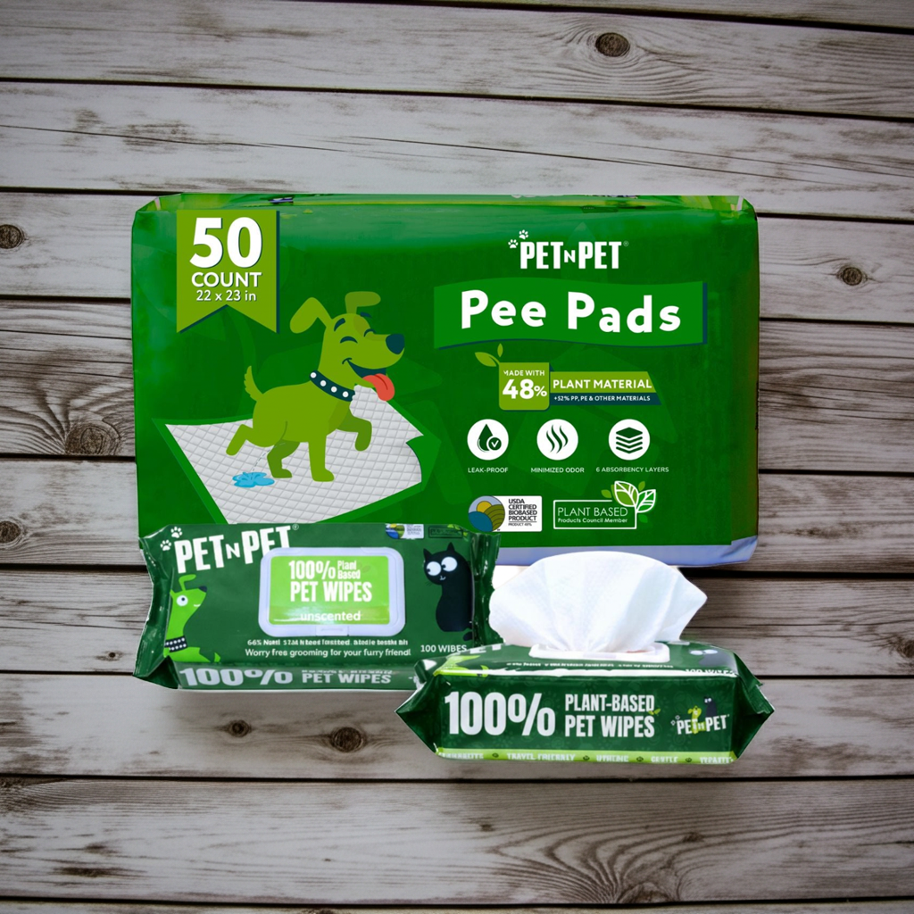 100 Count Wipes + Training Pads