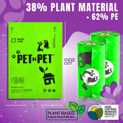 Lavender - Scented Dog Poop Bags 1080 - Pet N Pet ®