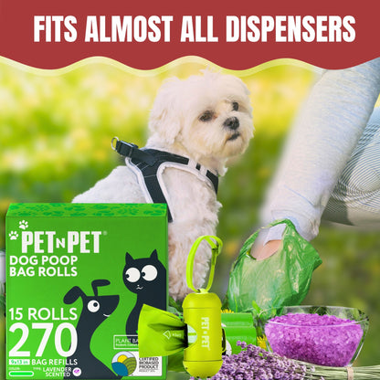 Lavender - Scented Dog Poop Bags 270 - Pet N Pet ®