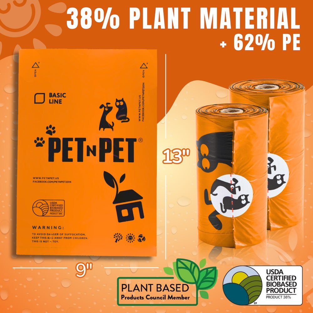 Orange Dog Poop Bags 1080 - Pet N Pet ®