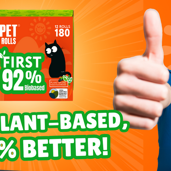 The first 92% Biobased bags durable poopbags