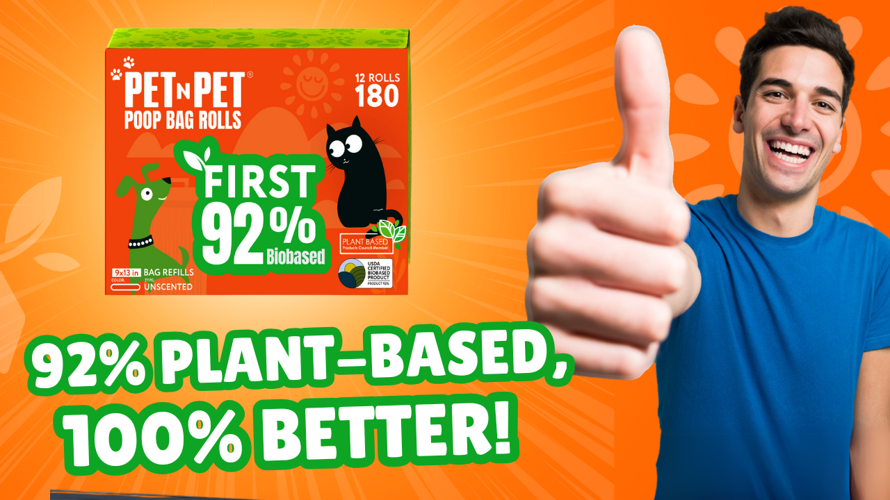 The first 92% Biobased bags durable poopbags