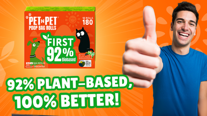 The first 92% Biobased bags durable poopbags